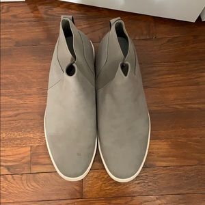Grey suede boots